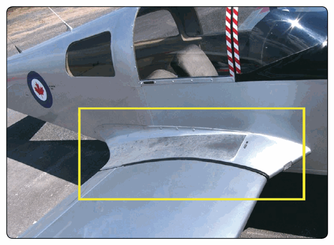 A wing root can cause interference drag.